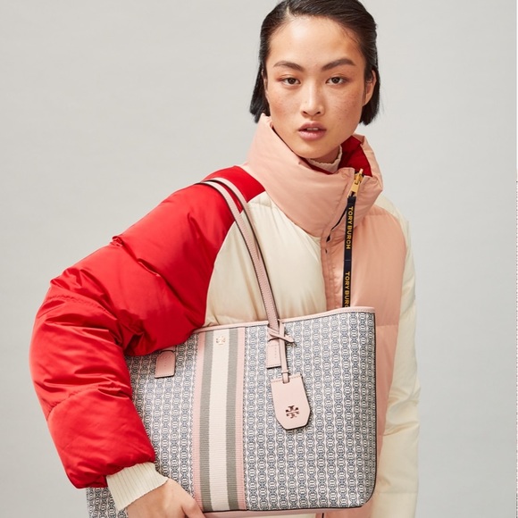 Tory Burch Gemini Link Top-Zip Tote Used - Picture 2 of 4